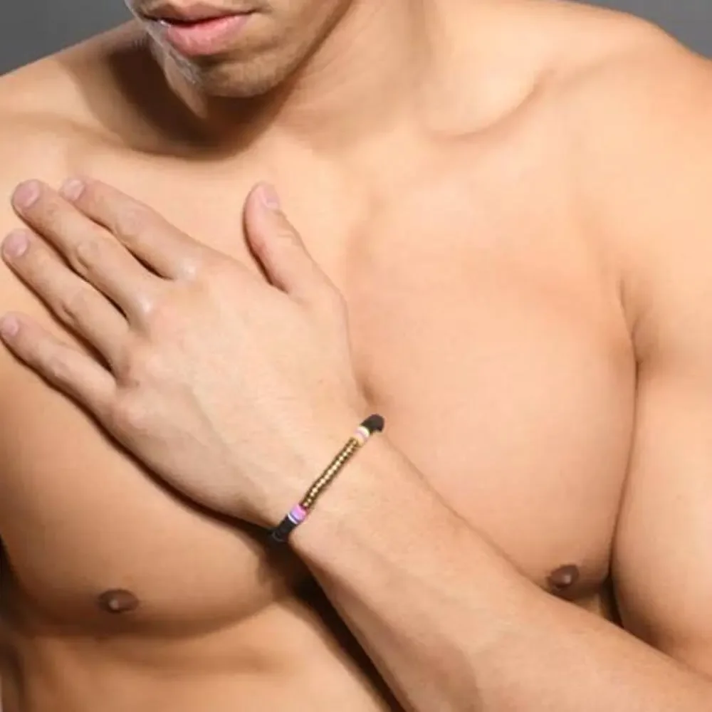 Andrew Christian Beach Bracelet Black One Size Fits All